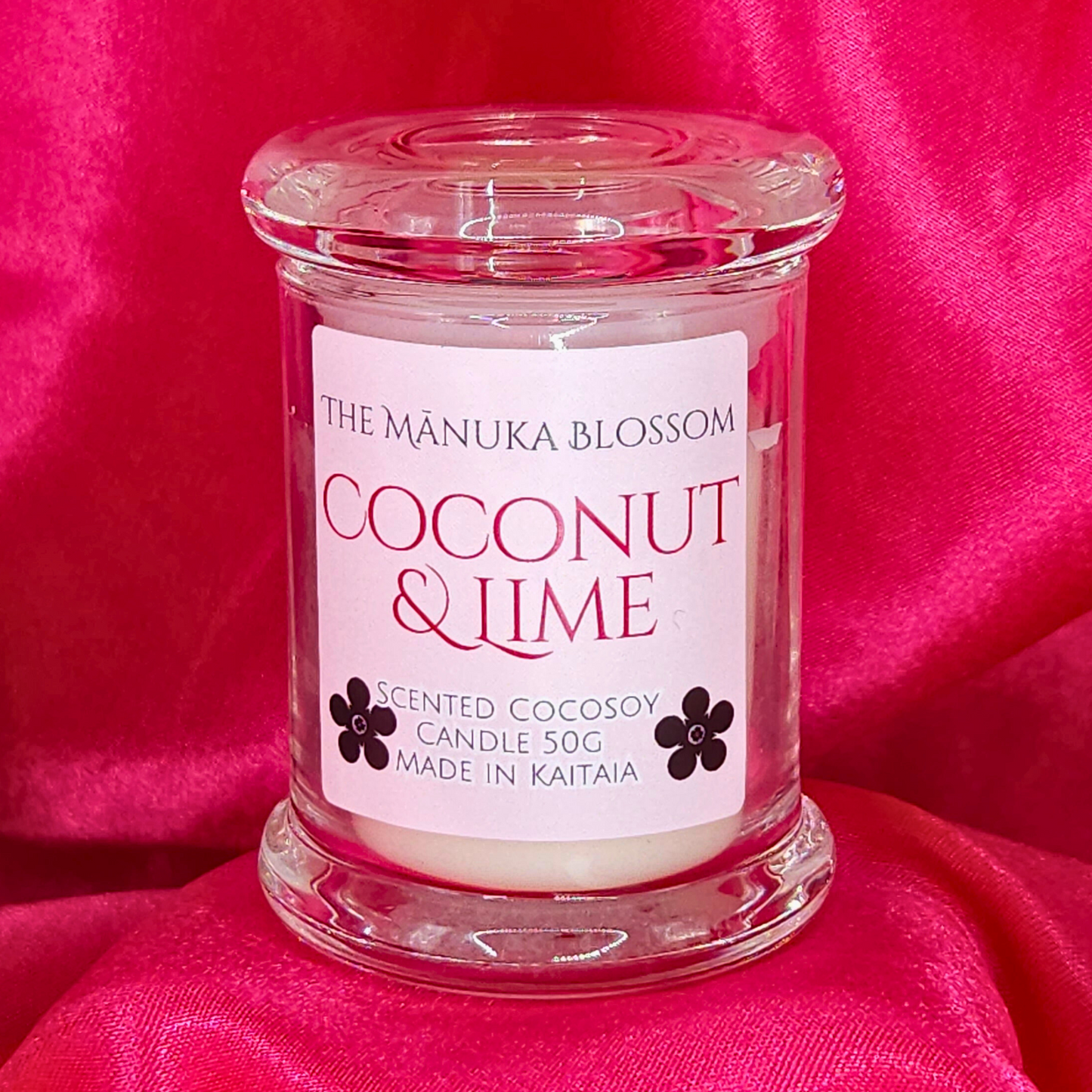 Coconut & Lime Scented Mini CocoSoy Candle